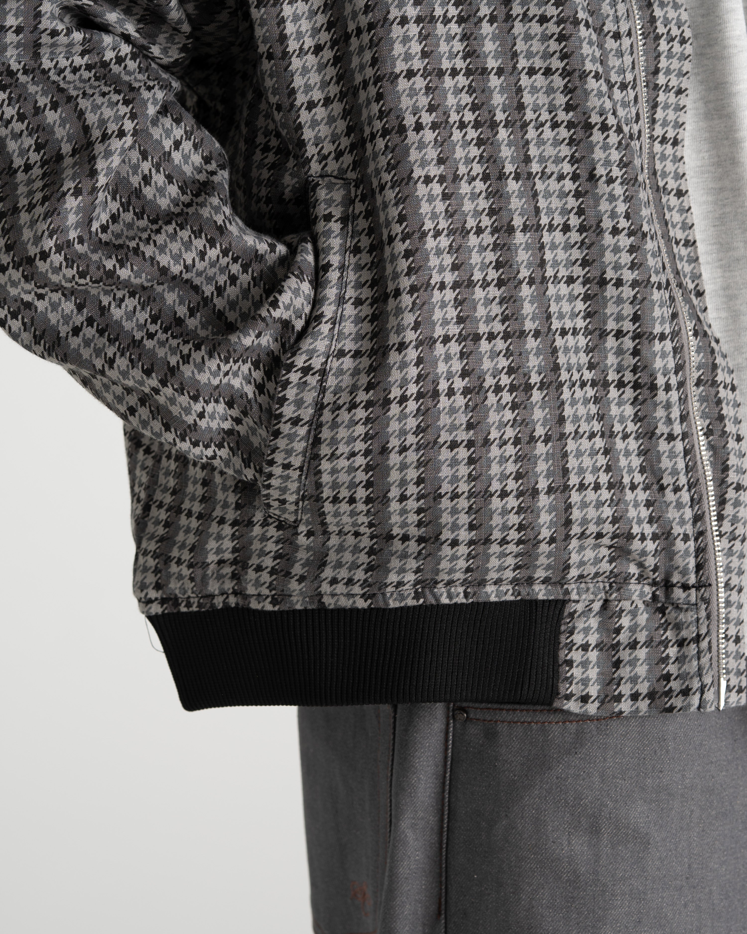 Houndstooth Jacket Black